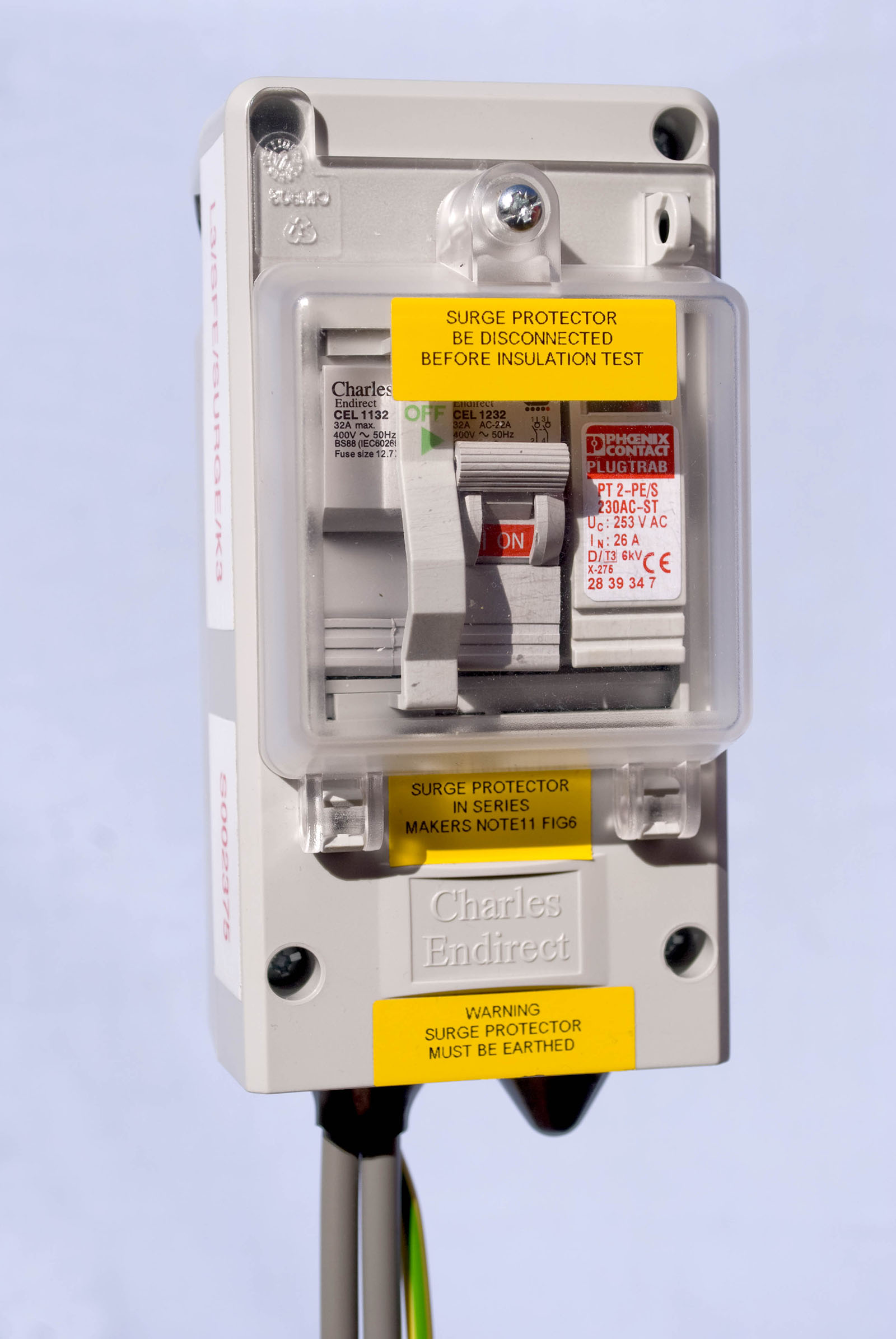 Surge Protection Units Designed and Built by Charles Endirect Ltd