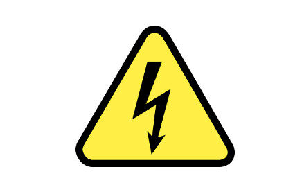 electricity hazard sign