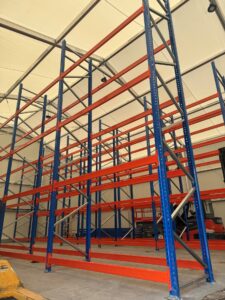 Racking at new tempastore for Charles Endirect in Wincanton